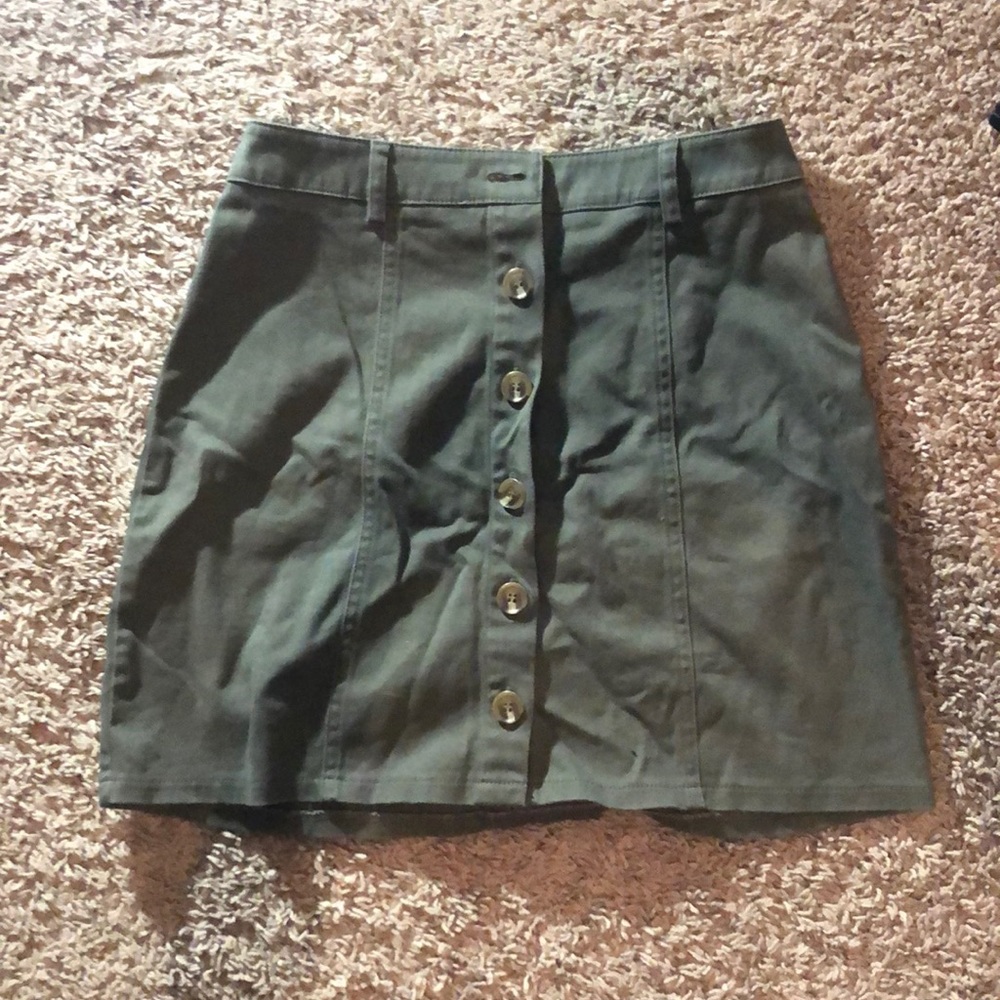 Button down skirt